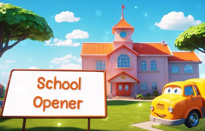 Baby Care Kindergarten School 3D Opener